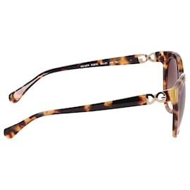 Dolce & Gabbana-Dolce & Gabbana Tortoise Shell Print Sunglasses in Brown Acetate-Other