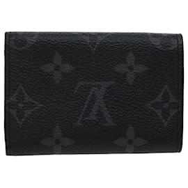 Louis Vuitton-LOUISVUITTON Monogram Eclipse Reverse DiscoveryCompact Wallet M45417 auth 30461a-Other