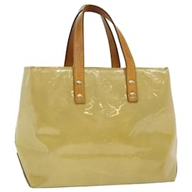 Louis Vuitton-Borsa a mano LOUIS VUITTON Vernis Reade PM con monogramma Beige M91334 LV Auth bs1503-Beige