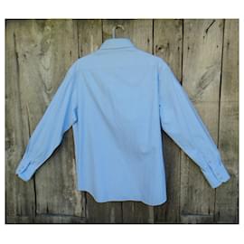 Smalto-Smalto Sport camisa tamanho XL-Azul claro