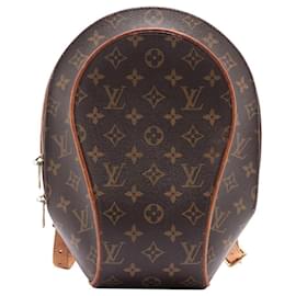 Louis Vuitton Monogram Macassar & Blue Leather Dean Backpack Brown  ref.632579 - Joli Closet