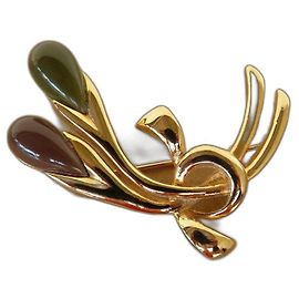 Nina Ricci Pins e spille Verde Gold hardware