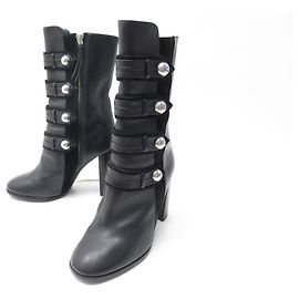 NEUF CHAUSSURES BOTTINES ISABEL MARANT ARNIE 38 CUIR ET DAIM BOOTES SHOES Noir