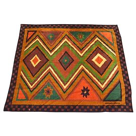 Hermès DRAP DE PLAGE HERMES XL 180 X 150CM SERVIETTE EN COTON ORANGE TOWEL Orange
