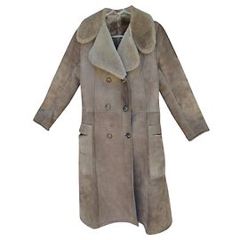 Autre Marque vintage shearling coat, In a perfect condition Light brown