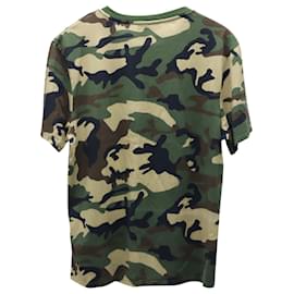 Sandro-Sandro Slim Fit Camouflage Print T-shirt in Green Cotton-Other