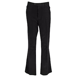 Gucci-Gucci Tom Ford for Gucci Corduroy Pants in Black Rayon-Black