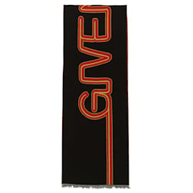 Givenchy-Logo Wool Scarf-Other