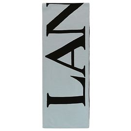 Sciarpa reversibile in lana con logo Lanvin Multicolore