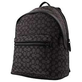 Coach-Charter Backpack In Signature Jacquard-Grey