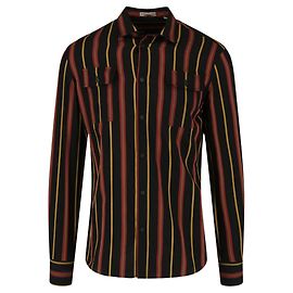 Bottega Veneta Camicia con colletto a righe Nero