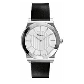 Salvatore Ferragamo-Ferragamo 1898 Slim-Silvery,Metallic