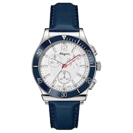 Salvatore Ferragamo-Salvatore Ferragamo Ferragamo 1898 Sport Strap Watch-Metallic