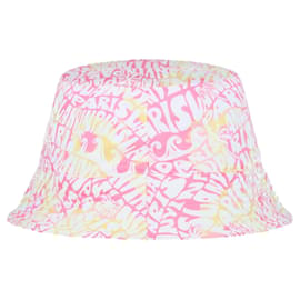 Lanvin-Lanvin Reversible Logo Bucket Hat-Pink