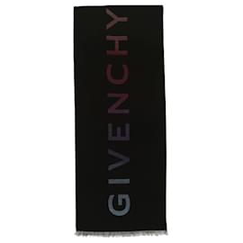 Givenchy-Givenchy Large Contrast Logo Wool Scarf-Multiple colors