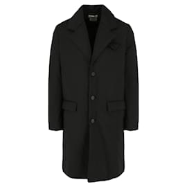 Bottega Veneta-Longsleeve Overcoat-Black