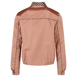 Bottega Veneta-Leather jacket-Pink