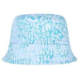 Lanvin-Lanvin Reversible Logo Bucket Hat-Blue
