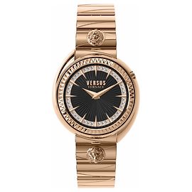 Versus Versace Tortona Relógio com pulseira de cristal Marrom Rosa