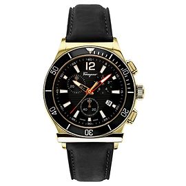 Salvatore Ferragamo Ferragamo 1898 Sport Chronograph Watch Golden Metallic
