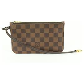 Louis Vuitton-Bolsa de pulso Damier Ebene Neverfull Pochette PM-Outro