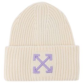 Off White Gorro com nervuras Arrows em branco/lilás Roxo