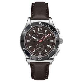 Salvatore Ferragamo Ferragamo 1898 Sport Strap Watch Metallic