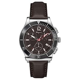 Salvatore Ferragamo-Salvatore Ferragamo Ferragamo 1898 Sport Strap Watch-Metallic