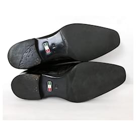 Autre Marque-Angelo Galasso Grey Crocodile Shoes-Dark grey