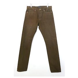 Vaqueros ajustados de algodón marrón de Tom Ford Castaño