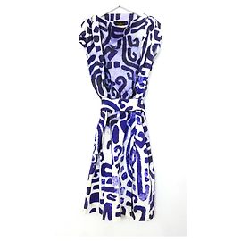 Vivienne Westwood Anglomania Robe à imprimé graffiti Anglomania Vivienne Westwood Bleu