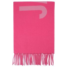 Cachecol Jacquemus em lã rosa Rosa