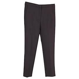 Sandro-Sandro Paris Classic Tailored Pants in Black Polyester-Black