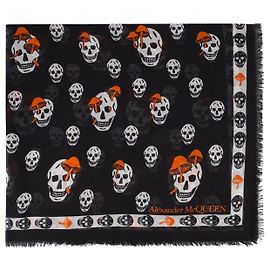 Alexander Mcqueen Sciarpa classica a fungo in nero/multimodale Multicolore