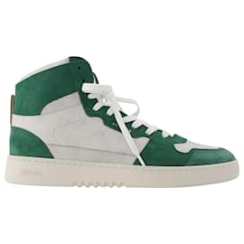 Axel Arigato-Dice Hi Sneakers - Axel Arigato - White/Green Kale - Leather-Green
