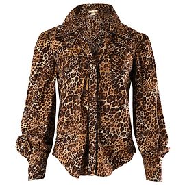 Johanna Ortiz Hemd mit Leopardenmuster aus Baumwolle mit Animal-Print Andere Python drucken