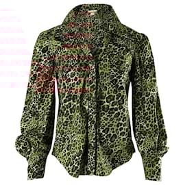 Johanna Ortiz-Johanna Ortiz Leopard Print Shirt in Animal Print Cotton-Other,Python print