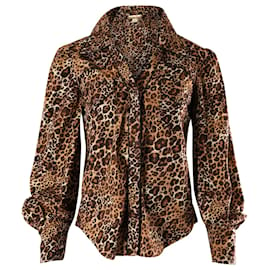 Autre Marque-Johanna Ortiz Leopard Print Shirt in Animal Print Cotton-Other