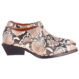 Ankle boot Rejina Pyo Dolores com efeito cobra em couro animal print Outro Impressão em python