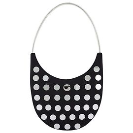 Coperni Borsa Ring Swipe in ricamo nero Nero