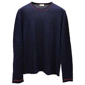 Sudadera Balenciaga con rayas rojas acentuadas en algodón azul marino Azul Azul marino