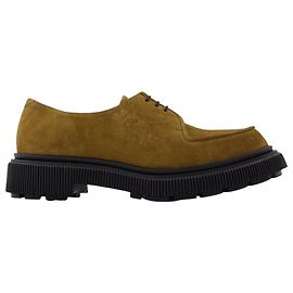 Autre Marque type 124 Derbies in Khaki Leather Green Khaki