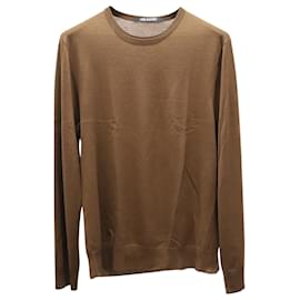 Neil Barrett-Neil Barrett Sweatshirt in Brown Wool-Brown