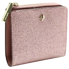 Kate Spade-Kate Spade Lola Bifold Wallet in Pink Glitter-Pink
