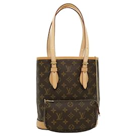 Louis Vuitton-LOUIS VUITTON Monogram Bucket PM Shoulder Bag M42238 LV Auth pt3609a-Other