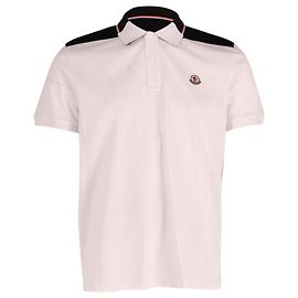 Polo manga curta Moncler em algodão branco Branco