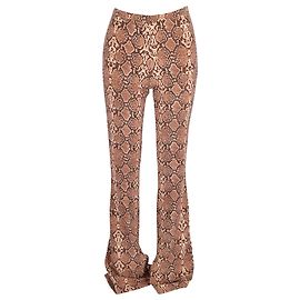 Pantalón Anine Bing Cigarette Python de poliamida animal print Otro