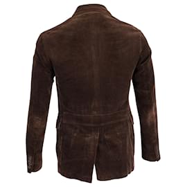 Ralph Lauren-Ralph Lauren Slim-Fit Blazer in Brown Corduroy -Brown