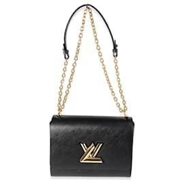 Louis Vuitton-Louis Vuitton Black Epi Leather Twist Mm -Black