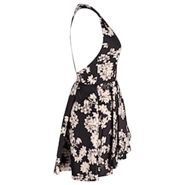 Alice + Olivia-Alice + Olivia Cherry Blossom Print Dress in Black Polyester-Black